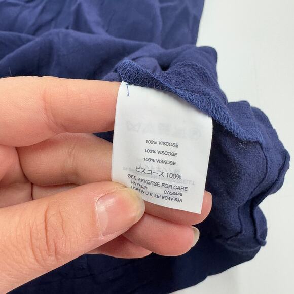 Madewell Dress Womens Small Blue Nightfall Moment Mini‎ Swing Oversized - Picture 8 of 11